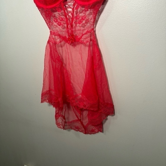 Victoria secret gorgeous glitter lingerie w bows and lace up ribbon detail S - Picture 5 of 7